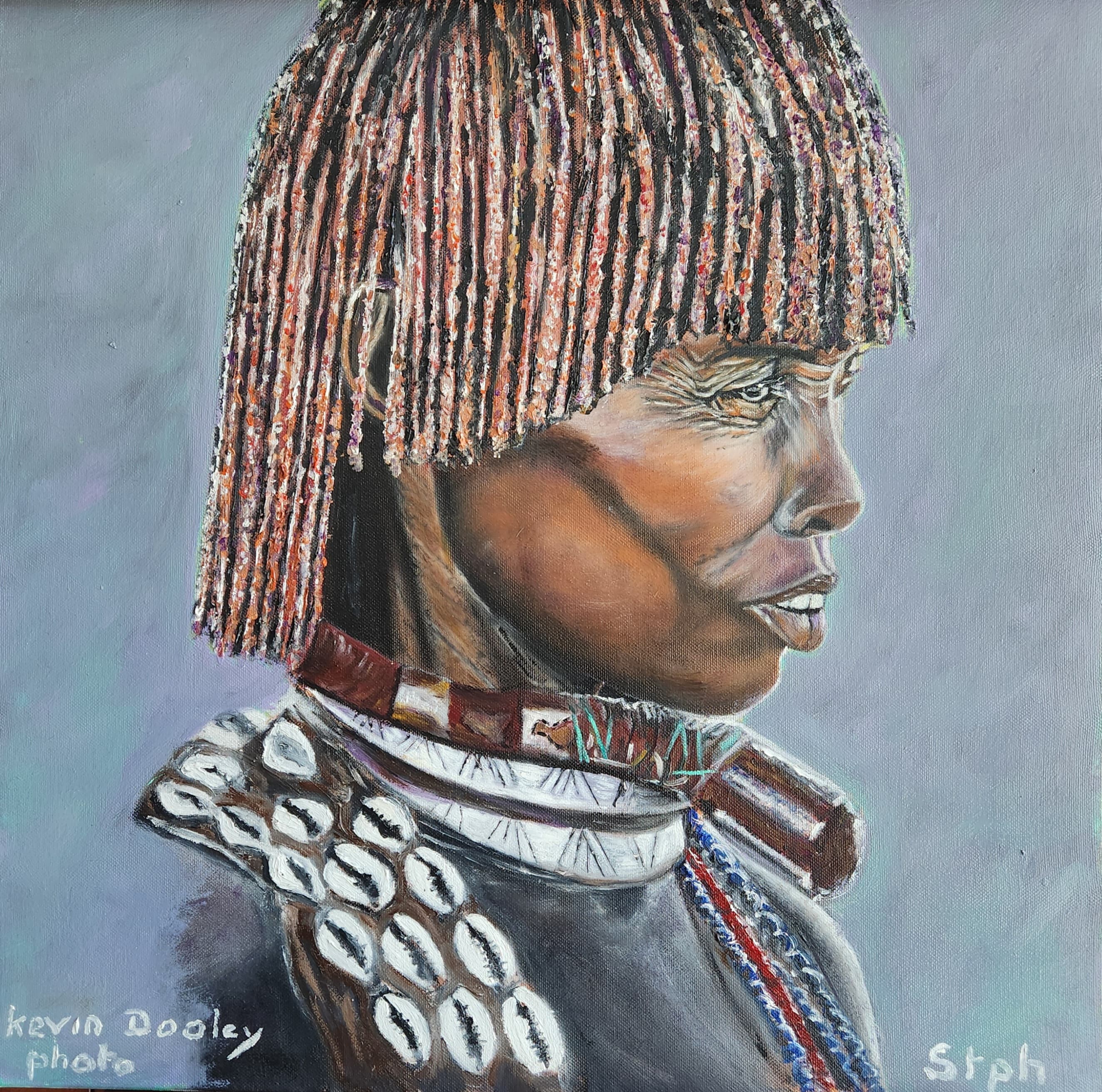 Tableau Éthiopienne (tribu Hamer)